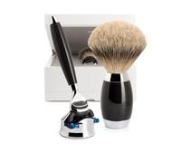 Set Afeitado Brocha de Afeitar Punta Plata & Maquinilla Gillette Fusion Carbono Mühle