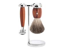 Set Afeitado Mühle Brocha Afeitar Tejón, Maquinilla Clásica & Soporte Serie Vivo