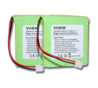 Set Ahorro 2 x Batería NI-MH 600mAh 2.4V, para MEDION & Doro etc. Recambio de GPHP70-R05