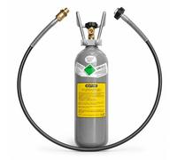 Set ahorro: CO2 adaptador de manguera de alta presión 1,5 m + 2 kg Propiedad Botella CO2 Adecuado para soda Grohe Blue Home