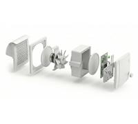 Set ALD higrorregulable para pared / La ZUWAH Alu-P Slim L-Form BK250/745 Plus de Aereco - 110184