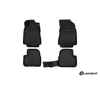 Set Alfombrillas 3D Compatible Con Citroen C3 ( Ciii ), 2016- >, Hatchback, 4 PC