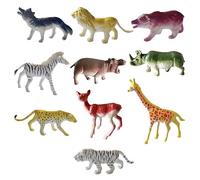 Set Animali, 10 PCS Animaletti per Bambini, Animali Della Giungla, Mini Animali Figure, Animali per Bambini, Animali Zoo per Bambini, Set Animali per Bambini, Giocattoli da Festa per Bambini (B)