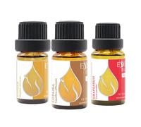 Set "Armonía Fresca" Aceites Esenciales Orgánicos | Pomelo (15 ml) + Jengibre (5 ml) + Copaiba (10 ml) | 100% Puros y Naturales | Sin Diluir | Grado Terapéutico | Sin OMG | 3 unidades