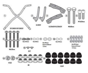 Set Ataque GIVI SR1200 para Bauletto Monokey/Monolock, Honda CB 750 Hornet