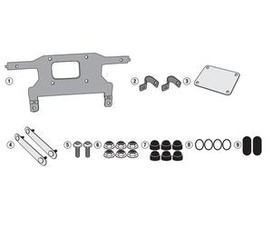 Set Ataque GIVI tl6415kit para Fijación s250 Herramientas Caja En Portaequipaje
