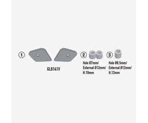 Set Ataque Trasero GIVI SR5623 para Bauletti Monolock, Piaggio Liberty 50-125
