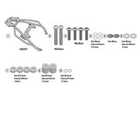 Set Ataque Trasero, GIVI SR8207 para Bauletto Monokey/Monolock, Guzzi V100