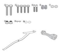 Set Baca GIVI 1137fz para Bauletto Monokey / Monolock Honda CB650f, CBr650f