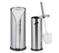 Set baño: escobilla para inodoro y portarrollos (3 rollos) 2 pzas.