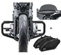 Set Barra choque, Bolsas internas, Parabrisa para Harley Sportglide 18-23 STS7