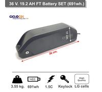 Set Batería FT 36v 19.2 Ah. Ciclotek