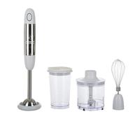 Set batidora de inmersión blanca de 400 W con accesorios