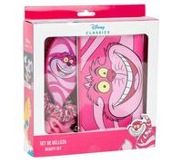Set de Belleza de Alicia en el país de Las Maravillas - Color Rosa - Conjunto Completo - Incluye Cepillo de Pelo, 2 Coleteros y Estuche - Producto Original