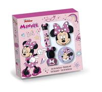 Set Belleza Minnie Compuesto por un Espejo, un Bálsamo Labial,un Esmalte de Uñas y Lima