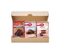 Set Betty Crocker Mezclas para pasteles Red Velvet, Chocolate Fudge y Devil's Food - Pack de 3