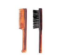 Set Bigote -barba: Peine Y Cepillo En Cerda Y Nylon