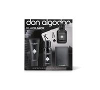 Set Black Jack Don Algodón Hombre Mini Incluye la fragancia Black Jack 30 ml gel de ducha 75 ml desodorante en spray 100 ml y tarjetero metálico