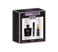 Set Black Night 3 en 1 Eau de Parfum + Perfume Oil + Body Mist - Fragancia intensa y elegante con notas amaderadas y orientales - Ideal para el día y la noche, ofrece frescura, estilo y duración