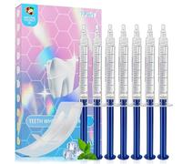 Set Blanqueador Dental,7 piezas Profesional Gel Calmante Dental,Blanqueador Dental gel y Tiras blanqueadoras Dientes Kit,Blanquear los Dientes de Forma Rápida en Casa