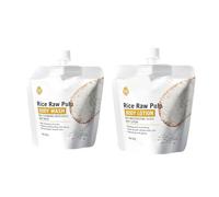 Set Body Wash Exfoliating+Rice Loción Corporal, Moisturizing Body Wash, Hidrata la piel Seca y Limpia con Suavidad, Deja la Piel Suave y Tersa, Alivia la Sequedad y la Descamación, Hombres y Mujeres