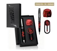 Set bolígrafo daredevil marvel para fans - pack 3 piezas con bolígra