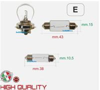 Set Bombillas 6V Luz Faro Delantero Y Fanal Trasero Vespa 50 L N R Special