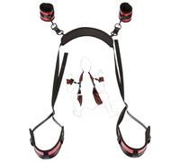 Set Bondage BDSM con correas ajustables para cama - Esposas, collar, cintas de muslo y tobillo - Juguete erótico de sujeción para mujeres y parejas en juegos íntimos