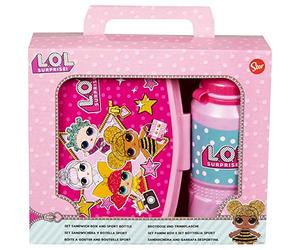 SET BOTELLA SPORT EASY 420 ML Y SANDWICHERA RECTANGULAR LOL SURPRISE SURPRISE