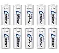 Set - Box 10 Baterías Litio CR123A / CR17345-3V Original Energizr