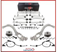 Set Brazo de Control Reforzado + Mangueta Cojinete Rueda Delant. para Audi A4 B7