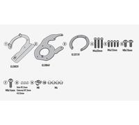 Set Brida GIVI BF91 para Bolsas Depósito Tanklock / Ed,Royal Enfield Guerrilla 4