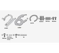 Set Brida GIVI BF91 para Bolsas Depósito Tanklock / Ed,Royal Enfield Guerrilla 4