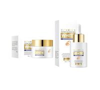 Set Brightening Cream+Facial Serum, Crema Blanqueadora, Aclarar Las Manchas De La Piel, Nutrición Hidratante, Skin Whitening Lotion, Reduce la Hiperpigmentación y Mejora el Tono de la Piel
