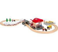 Set BRIO Deutsche Bahn Ice Set 33940 de World, con vías, estación y Tren, Estilo DB,