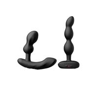 Set Bundle LOVENSE Edge 2 + LOVENSE Ridge - Vibrador de Próstata + Cadenas Anales Rotativas para Hombres y Parejas, Doble Juguete Controlado por App para Estimulación del Punto P