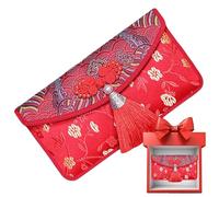Set Buste Rosse Cinese Lamina Dorata Con Nappe Regalo Denaro Capodanno Anziani Famiglia Fiestas Compleanno Auguri Primaver come portadenaro pa Azienda Eventi Annuali | Decoraciones tradicionales