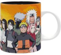 Pack De Taza Naruto Shippuden 320ml + Acrílico + Postales Naruto ABYSTYLE