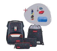 Set cartera paso a paso BASIS "Verde Geométrico" 4 piezas