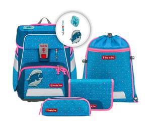 Set cartera Step by Step Space "Dolphin Pippa" 5 piezas