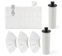 Set Cartucho de Filtro Descalcificador para Karcher SC3 Limpiador a Vapor con Juego de Paños/Mopa