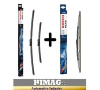 Set Cepillos Delanteros + Traseros Bosch Aerotwin Fiat 500 Renault Zoe Ford Ka