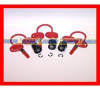 Set Cerradura 3 Piezas Para Baúl Y Maletas GIVI Todos Tipos Z228 Llave Rojo Z228