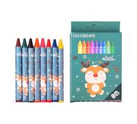 Set Color Christmas Crayons - Harmless Easy Grip, Kids Drawing Preschool Party Favors, Smooth Glide Pigmentation for Kindergarten Travel Home Painting, Coloring Supplies, Multi Color