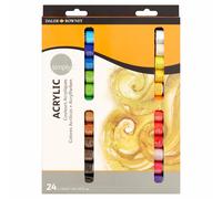 Set Colores Acrílicos De 12Y 24 Piezas Daler Rowney Simply Acrylic Tubos 12 ML