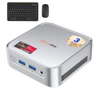 【Set Completo】Blackview MP50 Mini PC AMD Ryzen 5 (16GB RAM 512GB SSD) con Teclado y Ratón, Gráficos Radeon Vega 8, Win 11 Pro, HDMI/DP 4K, WiFi 5/BT 4.2,Mini Ordenador de Sobremesa para Oficina y Casa