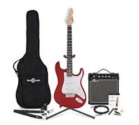 Set Completo de Guitarra Eléctrica LA + Amplificador de 15 W Rojo