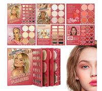 Set Completo De Maquillaje Facial En Forma De Libro 6 Paneles Mate Y