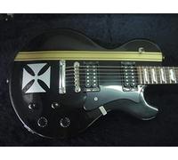 Set Completo pegatinas guitarra Iron Cross + Stripes+Inlays Stickers JH Vinyl Body Guitar & Bass Pegatinas (plata)