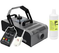 Set completo Showlite SN-1500 DMX maquina de niebla 1500W incl. mando distancia + 1l liquido nieve
